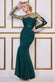 Embroidered Mesh & Scuba Maxi DR3291