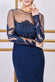 Embroidered Mesh & Scuba Maxi DR3291