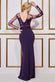 Embroidered Mesh & Scuba Maxi DR3291