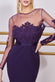 Embroidered Mesh & Scuba Maxi DR3291