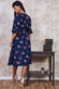 Wrap Style Floral Midi Dress DR3299
