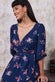 Wrap Style Floral Midi Dress DR3299