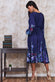Floral Print Midi With Belt DR3307