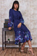 Floral Print Midi With Belt DR3307