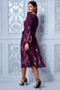 Floral Print Midi With Belt DR3307