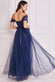 Pleated Off Shoulder Bardot Princess Maxi Dress DR3322A