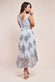 Pleated Satin Bodice High And Low Dress DR3337QZ