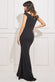 Off Shoulder Cowl Neck Scuba Crepe Maxi Dress DR3339