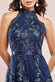 Halter Neck Lace High And Low Dress DR3346QZ