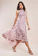 Halter Neck Lace High And Low Dress DR3346QZ