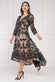 Scalloped Lace Dipped Hem Midi Dress DR3347A