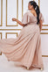 Lurex Wrap Bodice Flutter Sleeve Maxi Dress With Split DR3358QZP