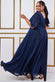Lurex Wrap Bodice Flutter Sleeve Maxi Dress With Split DR3358QZP