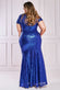 Size Sequin Portrait Neckline Maxi Dress DR335P