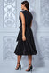 High Collar Lurex Midi Dress With Shoulder Pads DR3364