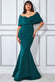 Off The Shoulder Scuba Foam Maxi Dress DR3408