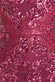 Ornamental Pattern Sequin Back Cowl Maxi Dress DR3420