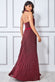 Lurex Halter Neck Pleated Maxi Dress DR3429