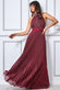 Lurex Halter Neck Pleated Maxi Dress DR3429