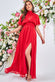 Keyhole High Neck Flutter Sleeve Maxi DR3441