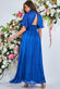 Keyhole High Neck Flutter Sleeve Maxi DR3441