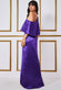 Drape Shoulder Wrap Satin Maxi Dress DR3450