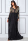 Patterned Sequin Bodice Maxi Dress DR3453