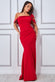 One Shoulder Satin Band Maxi Dress DR3454A