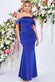 One Shoulder Satin Band Maxi Dress DR3454A
