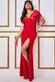 Scuba Crepe Corset Maxi Dress With Satin Bardot DR3460QZ