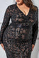 Ornamental Patterned Sequin Mesh Midi Dress DR3476P