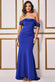 Scuba Crepe Maxi Dress With Satin Off Shoulder Bardot DR3477