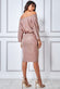 Sequin Cowl Neck Midi Dress DR3497