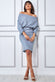 Sequin Cowl Neck Midi Dress DR3497