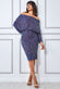 Sequin Cowl Neck Midi Dress DR3497