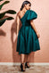 Puffy One Shoulder Midi Dress DR3513