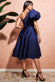 Puffy One Shoulder Midi Dress DR3513