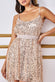 Sequin And Pearl Embroidered Sheer Dipped Hem Mini Dress DR3515