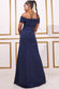 Off The Shoulder Knot Front Maxi Dress DR3520