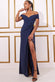 Off The Shoulder Knot Front Maxi Dress DR3520