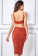 Cut Out Ruched Bodycon Midi Dress DR3522
