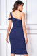 One Shoulder Ruched Midi Dress DR3524