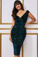 Jewel Tone Sequin Velvet Bardot Midi Dress DR3550