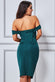 Cowl Neck Off The Shoulder Midi Dress DR3579