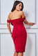 Cowl Neck Off The Shoulder Midi Dress DR3579