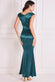 Satin Off The Shoulder Maxi Dress DR3580QZ