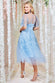Embroidered Mesh Midi Dress DR3594A