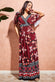 Printed Flutter Sleeve Maxi Dress DR3608