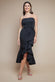 Bow Bandeau Midi With Ruffles DR3615