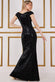 Sequin & Velvet Bardot Maxi Dress DR3623